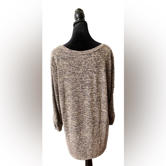 Style & Co: Floral Top Knit Blouse - Picture 4 of 17